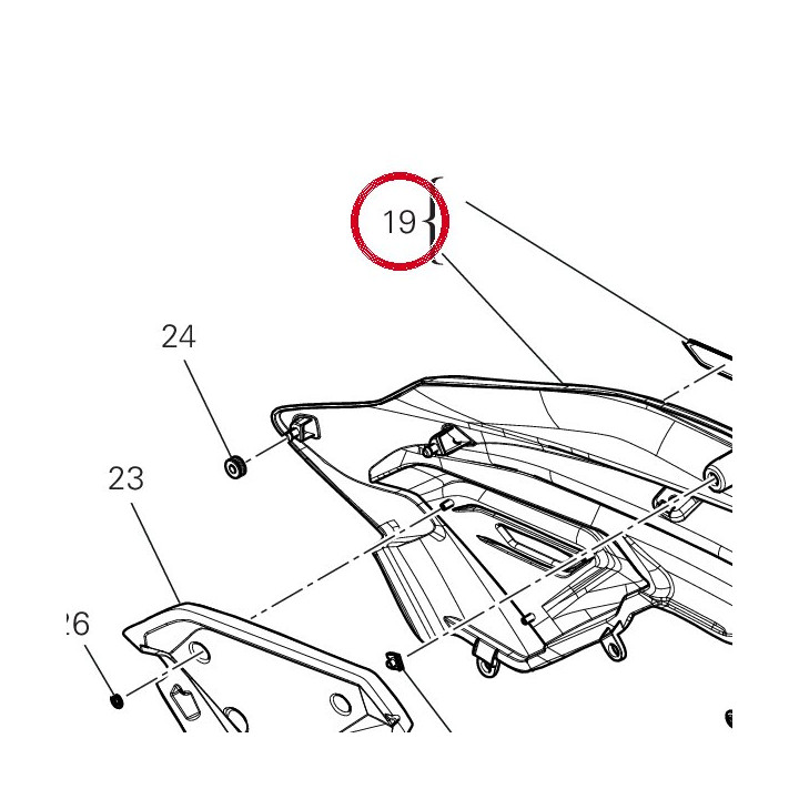 Couvercle gauche 4602S241AB — réf. 4602S241AB | Ducati Store