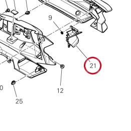 Grille ouie radiateur — réf. 4841C972A | Ducati Store