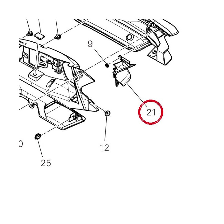 Grille ouie radiateur — réf. 4841C972A | Ducati Store