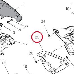 Absorbant sonore calotte — réf. 48613371A | Ducati Store