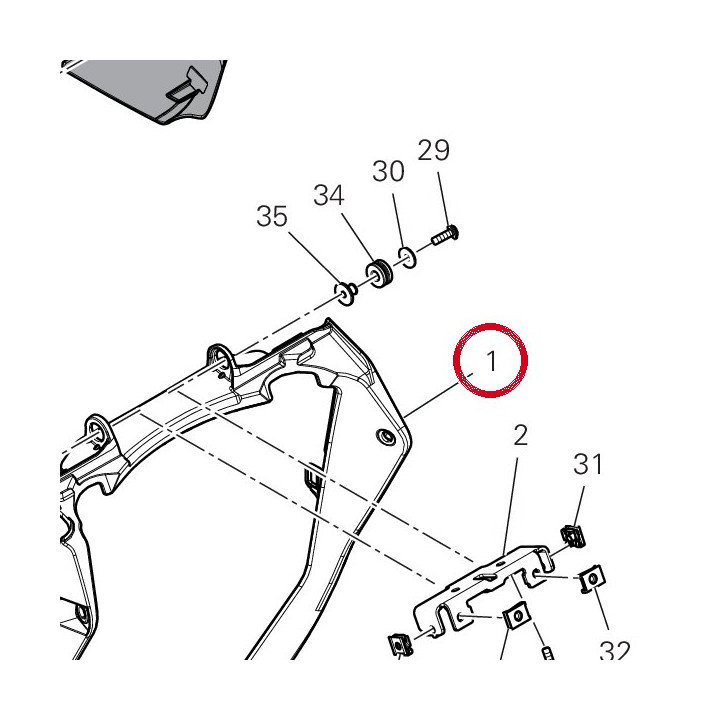 V22O - Rad duct 4841C931A — réf. 4841C931A | Ducati Store