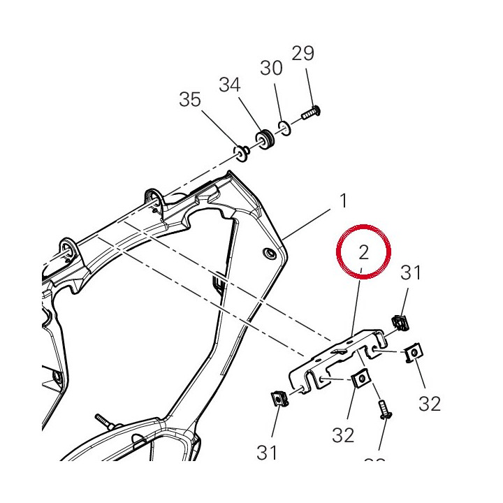 Equerre 8301R761AA — réf. 8301R761AA | Ducati Store
