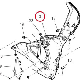 Assy fiancata sx - finito — réf. 4802I042AB | Ducati Store