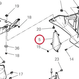 Grille gauche 4601S851AA — réf. 4601S851AA | Ducati Store