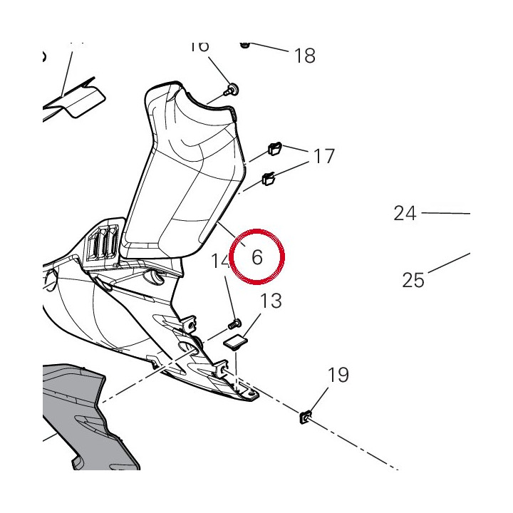 Assy fiancata dx - finito — réf. 4802I053AB | Ducati Store