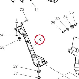 Support 8301P631BA — réf. 8301P631BA | Ducati Store