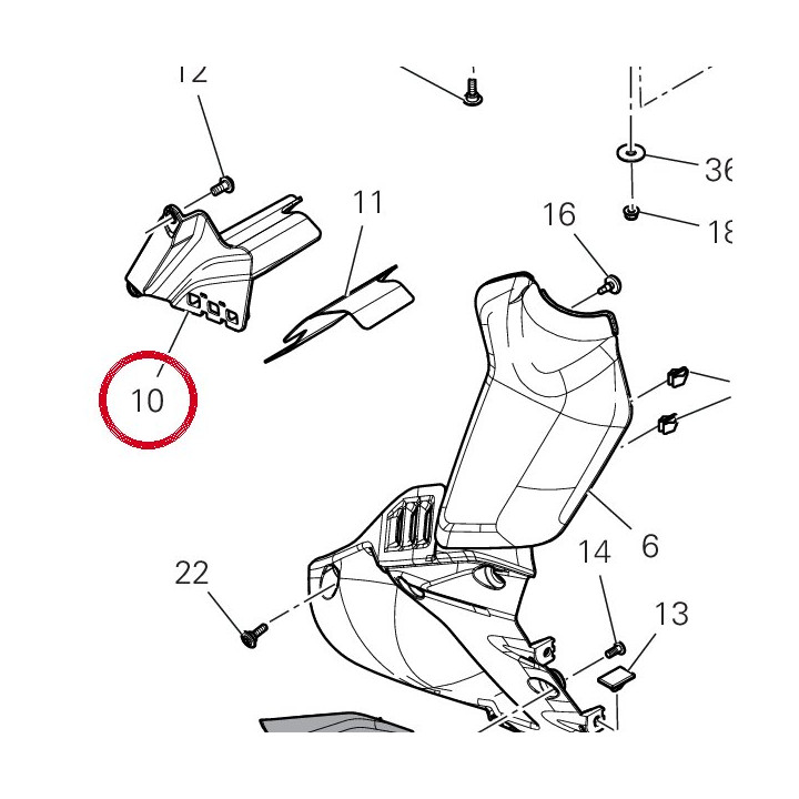 Cache 4801K141A — réf. 4801K141A | Ducati Store