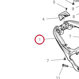 Poignée arrière 80610562AA — réf. 80610562AA | Ducati Store