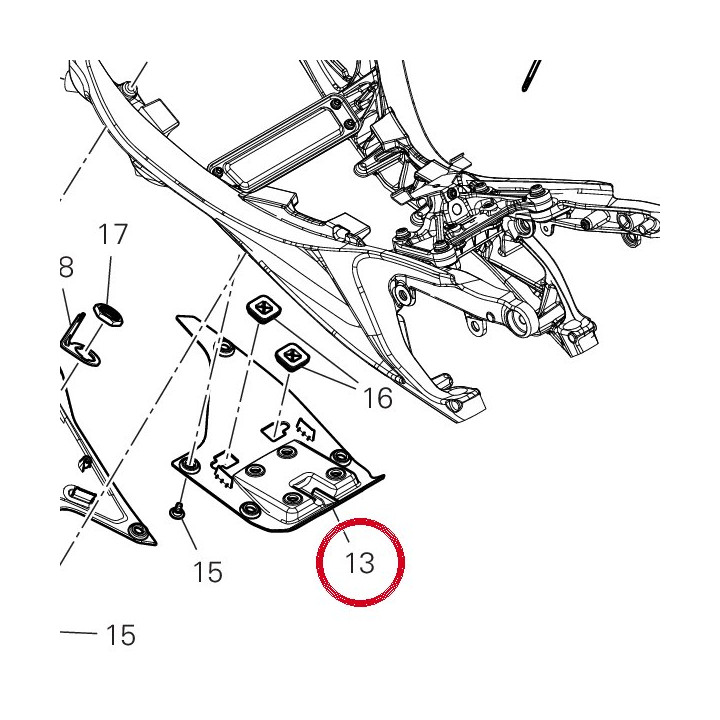 Cover ant. telaietto — réf. 48217571A | Ducati Store