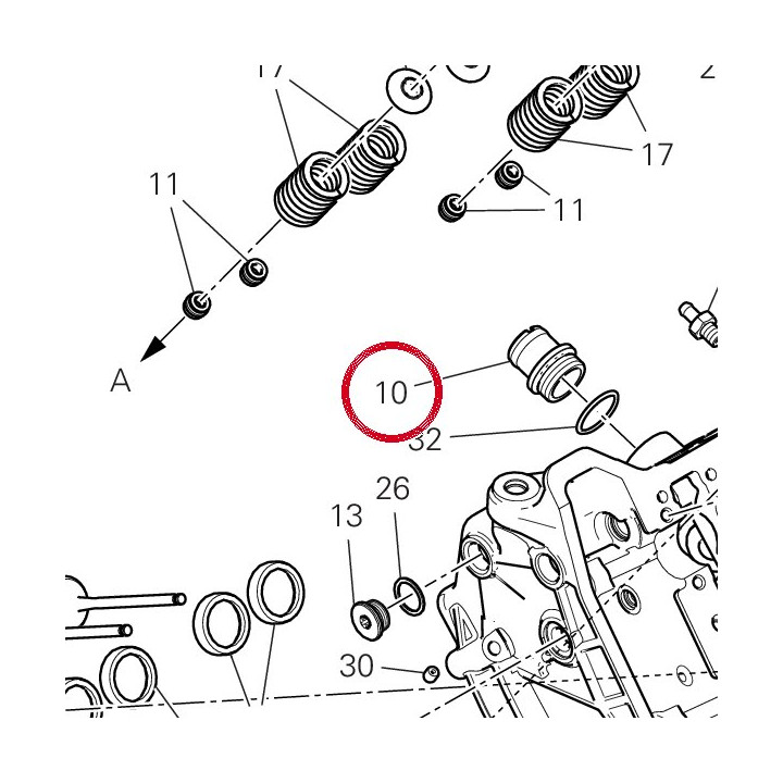 Goulotte 66810592A — réf. 66810591A | Ducati Store