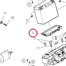 Support batterie 8291S901A — réf. 8291S901A | Ducati Store