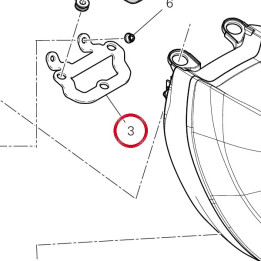 Headlights cover bracket — réf. 8301R011AA | Ducati Store