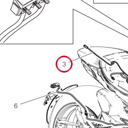 Faisceau arrière 500 h/g — réf. 5101P781C | Ducati Store