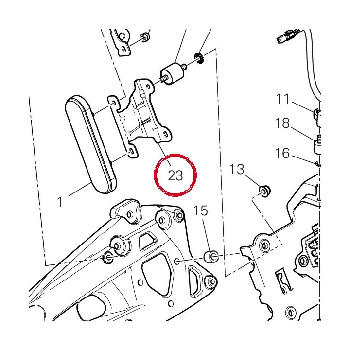 Support de reflecteur — réf. 8301R562AA | Ducati Store