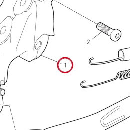 Support béquille lateral — réf. 55621301AA | Ducati Store
