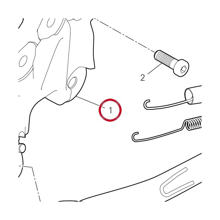 Support béquille lateral — réf. 55621301AA | Ducati Store
