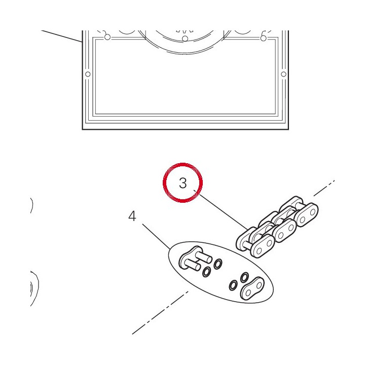 Chaîne 113+1 67641702A — réf. 67641702A | Ducati Store