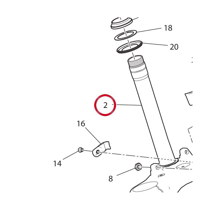 Base di sterzo 34221221AA — réf. 34221221AA | Ducati Store