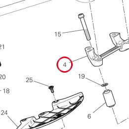 Cavalier guidon, inférieur — réf. 36015951AB | Ducati Store