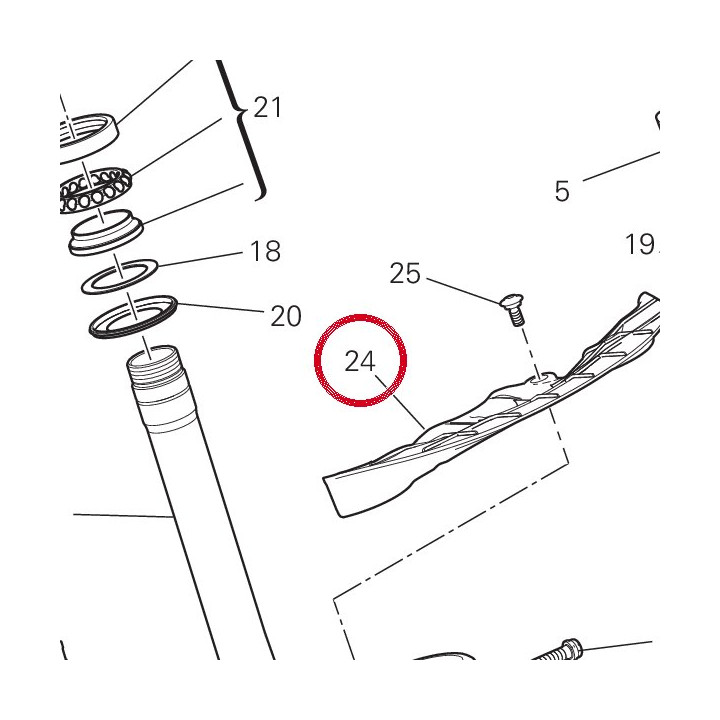 Bavette Garde-Boue base di — réf. 4601M251A | Ducati Store