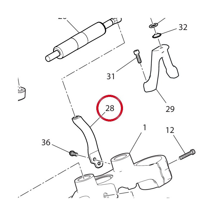 Support supérieur — réf. 8301C051AA | Ducati Store