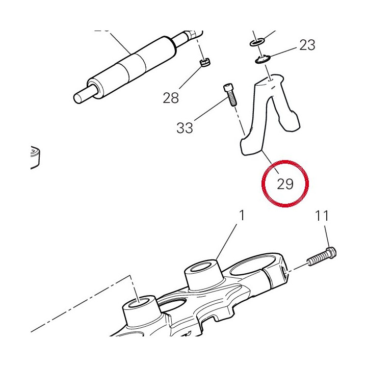 Support inférieure — réf. 8301C061AA | Ducati Store