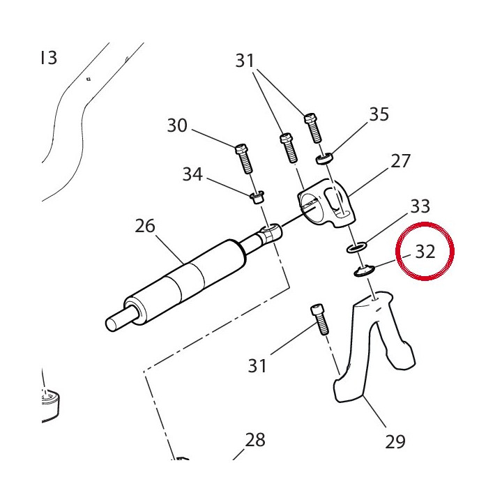 Entretoise 7131C931AA — réf. 71316481AA | Ducati Store