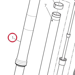 Fourche complète droit — réf. 34421391A | Ducati Store