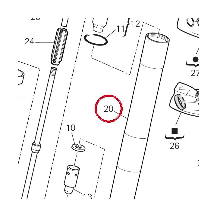 Fourreau fourche 34915031A — réf. 34915031A | Ducati Store