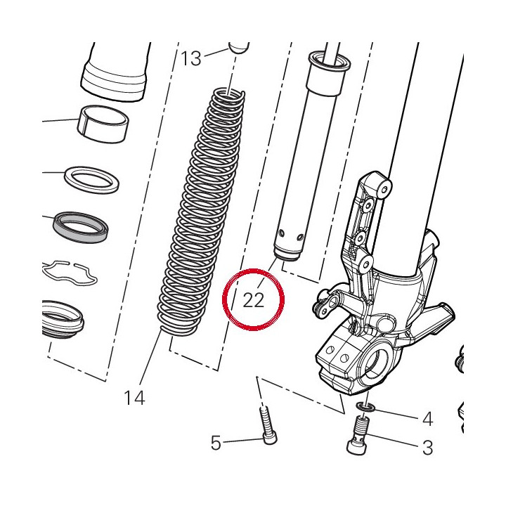 Variateur complet gauche — réf. 34915011A | Ducati Store