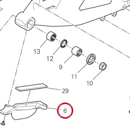 Patin chaîne inférieure — réf. 44712461A | Ducati Store