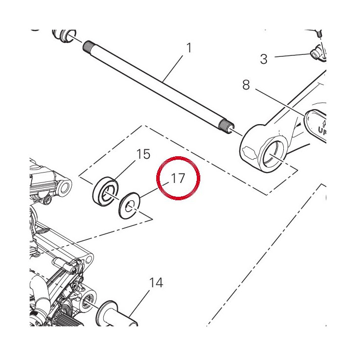 Entretoise interne droit — réf. 71210591AA | Ducati Store