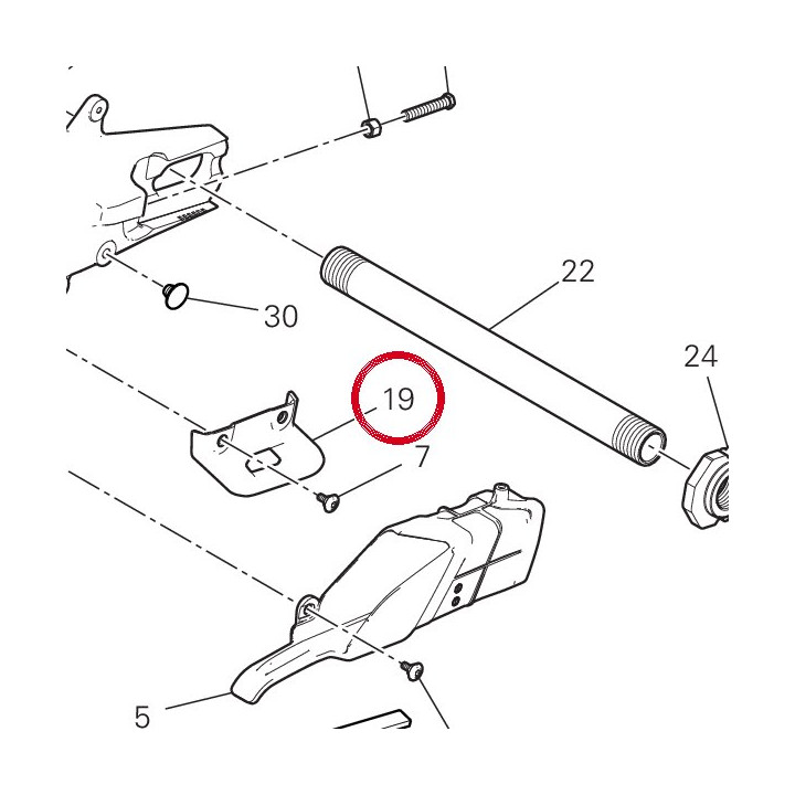 Aileron Cache-Chaîne — réf. 44610571A | Ducati Store