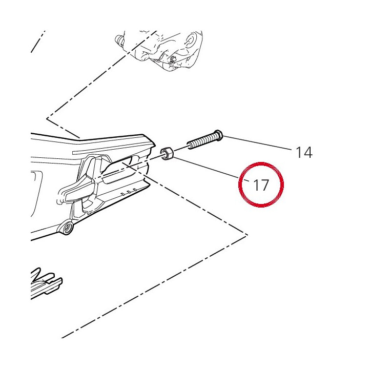 Écrou special M8 75011251A — réf. 75012641AA | Ducati Store