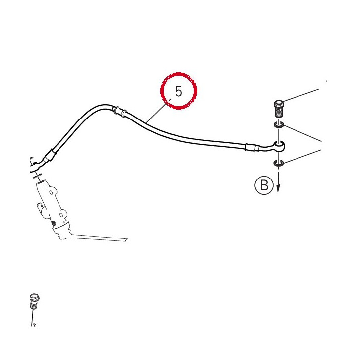 Durite maître cylindre — réf. 61911781B | Ducati Store