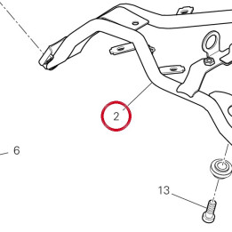 Number plate holder — réf. 56116451CA | Ducati Store