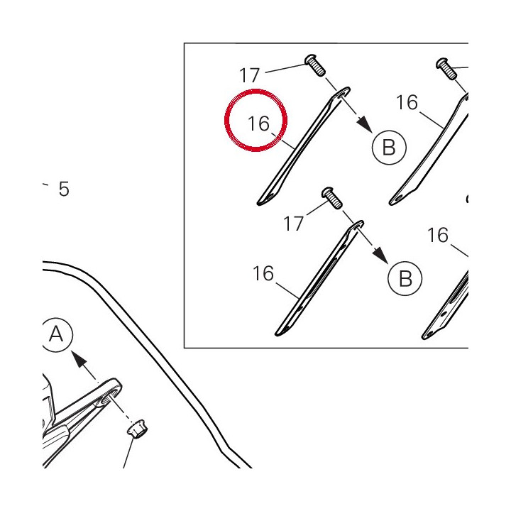 Equerre Porte-Balai — réf. 8301B221A | Ducati Store