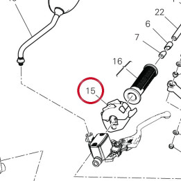 Commutateur gauche 65110531D — réf. 65110531D | Ducati Store