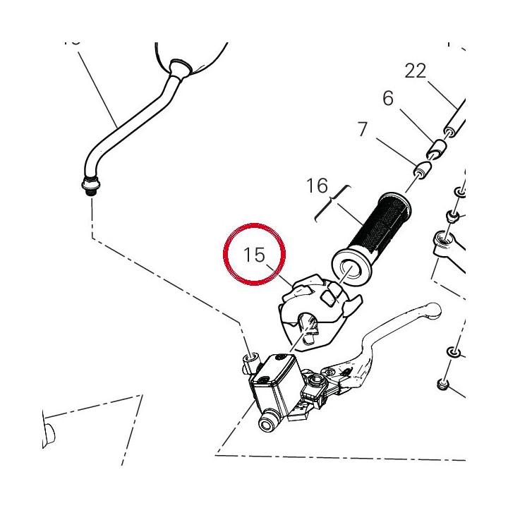 Commutateur gauche 65110531D — réf. 65110531D | Ducati Store