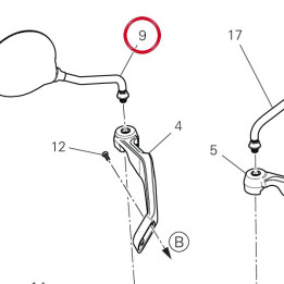 Miroir droit 52310721A — réf. 52310721A | Ducati Store