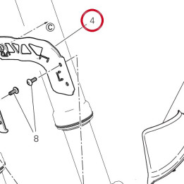 Bride gauche Garde-Boue — réf. 8301L472AA | Ducati Store