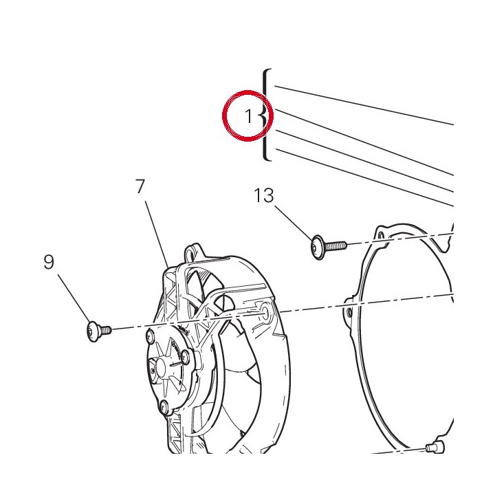 Radiateur D'Eau 54841231C — réf. 54841231C | Ducati Store