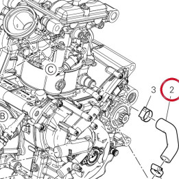 Tuyau entree D'Eau cylindre — réf. 80012481B | Ducati Store