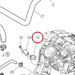 Passe-Tube 75840641A — réf. 75840641A | Ducati Store