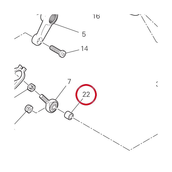 Entretoise 71616281AA — réf. 71616281AA | Ducati Store