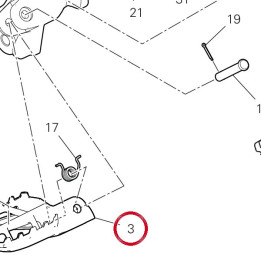 Repose-Pieds droit — réf. 46411252AA | Ducati Store