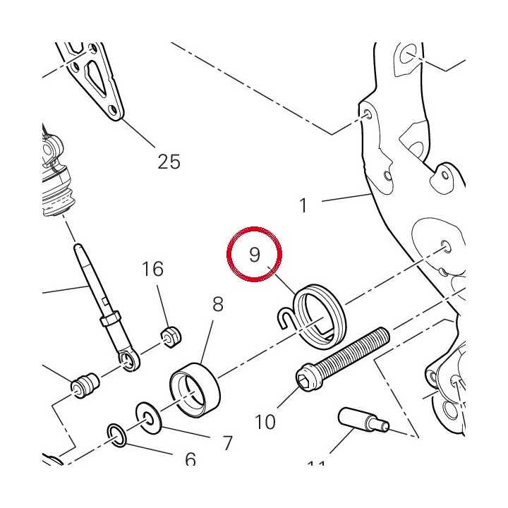 Ressort, rappel 79916461A — réf. 79916461A | Ducati Store
