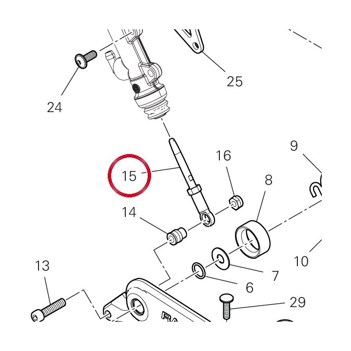 Tige maître cylindre — réf. 11723581A | Ducati Store