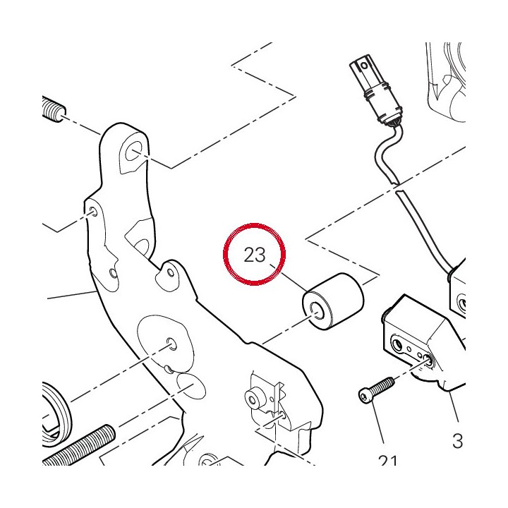 Entretoise 7131E581AA — réf. 7131E581AA | Ducati Store