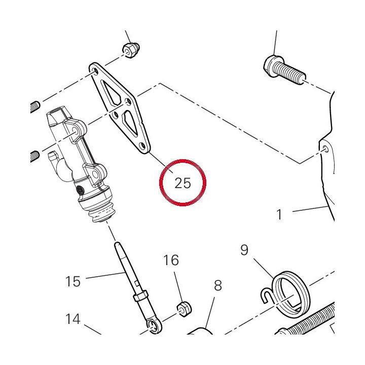 Equerre 8301B991BA — réf. 8301B991BA | Ducati Store